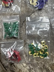 Christmas Card Making Scrapbooking Lot of 17 Brads Eyelets Embellishment. Lot 1