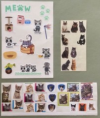 Lot of Cat Stickers & Rub-ons! Sticko, Daisy Hill, Etc