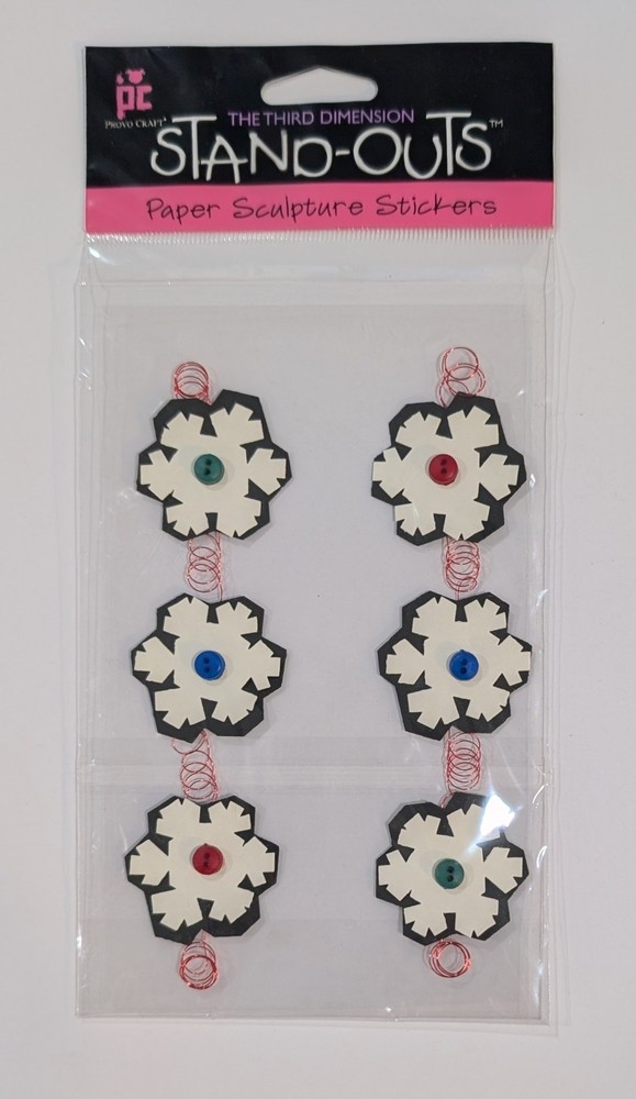 Home Spun Snowflakes Borders Scrapbooking Stickers By Provo Crafts Stand-Outs