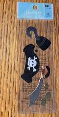 Jolees Mini Pirate Miniature Hat Hook Sword Coin Boys Toy Scrapbook Sticker 4×2