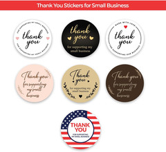 Thank You for Supporting My Small Business Stickers 2×2 Inch – 500 Pcs Roll Roun