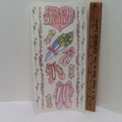 12″ Love To Dance Recital Ballet STICKERS SCRAPBOOKING STICKER PARADE