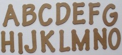 1 1/8″ LOLLIPOP FONT – Customized Alphabet Letters Chipboard Die Cuts – 26 Pc
