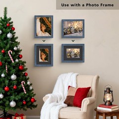 , Pack of 25 Black Pre-Cut 8×10 Picture Mat for 5×7 Photo with White Core Bev…