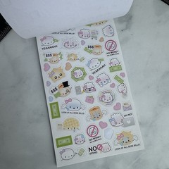 Wonton in A Million Sticker Sheet Budget Money Pad
