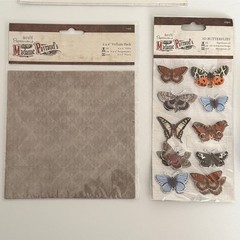 Docrafts Papermania Madame Payraud Scrapbook Set Stickers Vellum Washi Tape New