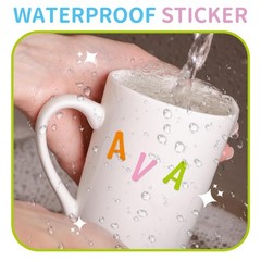 30 Sheets Vinyl Letters Stickers Small, Tiny Letter and Number Stickers 1/2 i…