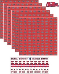 OLE MISS University of Mississippi NCAA Scrapbook Kit Paper Sticker Tape U-PICK