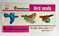 Vintage Lot Dennison Seals & Stickers Birds Butterfly Standard Publishing USA