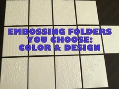 8 Embossed Cardstock, Embossed Card Fronts A2, Choose COLOR/DESIGN, Free Ship