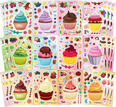 36 Cat Face Sticker Sheets for Kids – Make Your Own Stickers for Parties