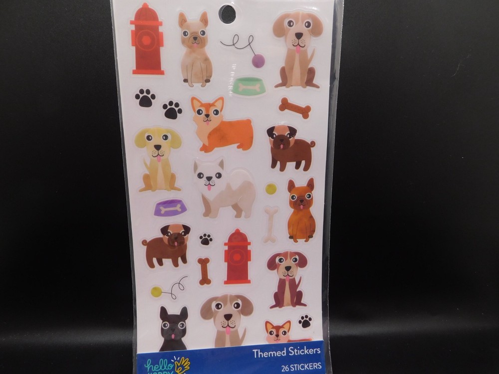 Hello Hobby themed stickers Dogs 26 stickers