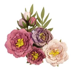 Prima Marketing Paper Flowers LOST IN WONDERLAND – MIDNIGHT BEAUTY 9pc #665784