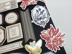 Anna Griffin Toile Stickers and Sentiments RARE