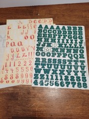 LOT of Alphabet Sticker Letters Mix Crafting Scrapbook Cardmaking Junk Journal