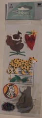 New Jolees Scrapbook stickers GORILLA KOALA Jungle Zebra Ape zoo Safari