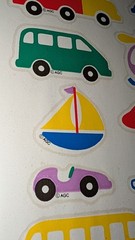 Vintage Stickers American Greetings Transportation Car Truck Plane Boat 1 Sheet