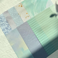 15 Sheets Handmade Scrapbook Paper Craft Mesh Fabric Scrapbooking Supplies Aesth
