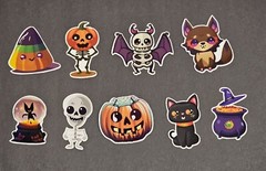 Spooky Halloween Sticker Pack – 36 Stickers