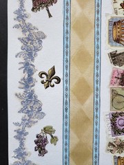 New Creative Imaginations Sonnets Parisian Postcard Border Stickers Fleur-de-lis