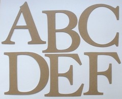 4″ ELEGANT FONT – Uppercase Alphabet Letters Chipboard Die Cuts – 26 Pc