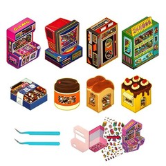 8 Sets Big Foldable 3D House Stickers – Fun DIY Decor for Kids & Adults, Stress