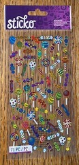 Sticko Sugary Sweet Repeats Treats Candy Suckers Lollipops Scrapbook Stickers