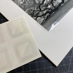 , Archival Polypropylene Mounting Corners, Self Adhesive, Pressure Sensitive, No
