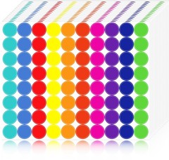 1600 Pcs Color Dot Stickers – 3/4″ Round Coded Labels for Organization in Off…