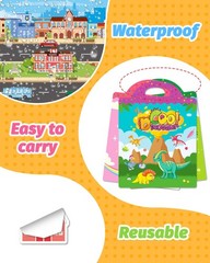 Toddler Reusable Sticker Book for Travel, Craft Activities & Kids Gifts