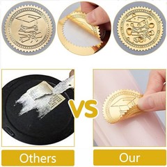 408Pcs Congratulations Gold Foil Embossed Stickers 2″ Star Self Adhesive Enve…