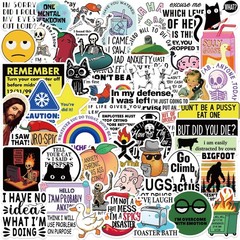 50Pcs Funny Adults Stickers Bulk, Prank Meme Sticker for Kids Teens Adults, S…