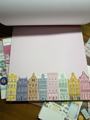 Set Of Paper Pad, Stickers And Glitter Paper Art Scrapbooking Design