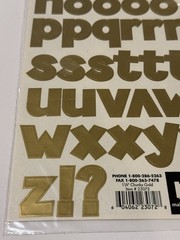 Making Memories Chunky 1 1/4″ Creative Letters Gold 23072 Alphabet Scrapbook NEW