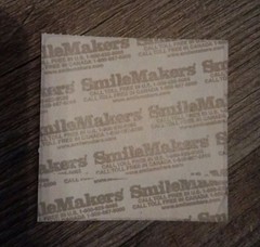 Vintage SmileMakers Clifford Bathtime Sticker 2.5×2.5 Inches