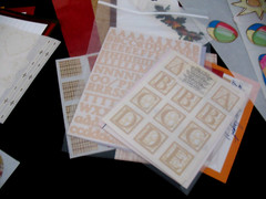 Lot Stickers, Gazebo, Beige Mini ABC&Monograms, Earthtones& Autumn Photomats