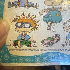 1997 Nickelodeon RUGRATS Stickers 2 Sheets American Greetings NIP