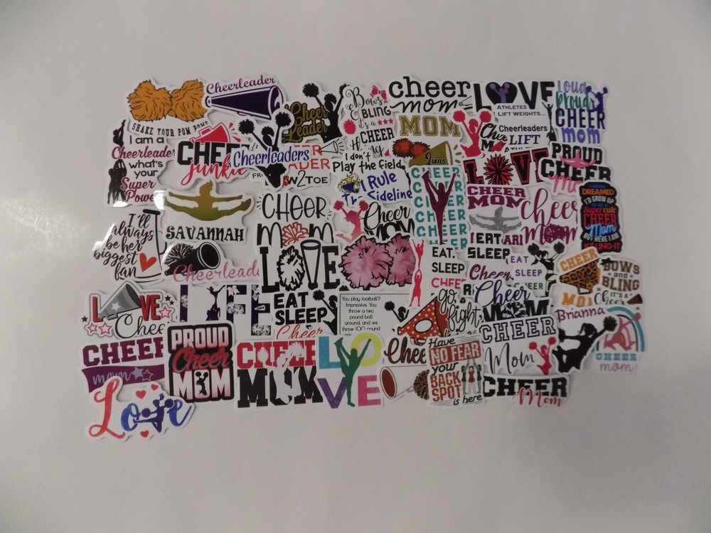 Cheerleaders Stickers, Decals – Cheer, Pom Pom, High School, College, Sports