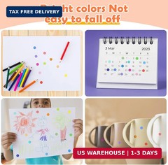 6720 PCS Small Dot Stickers Round Color Coding Labels Circle Dot Stickers Label