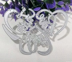 Cursive Words Die Cut 3 Piece Set Faith Hope Love Religious Inspirational Paper