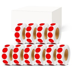 10 Rolls 3/4″ Dot Stickers – 10,000 Pack Color-Coded Round Labels for Organizing