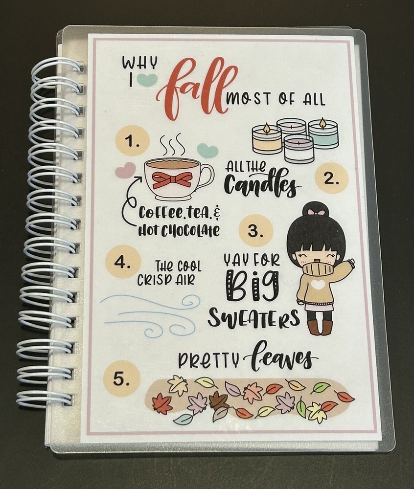 New **Cute 🍂Fall 🍃** Van Stickie mini reusable sticker paper album book