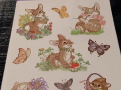 stickety-doo-da stickers Easter bunny rabbit holiday agc 4 sheets
