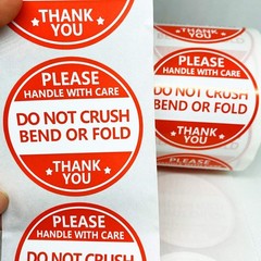Do Not Crush Bend or Fold Shipping Handling Labels,Shipping Warning Stickers