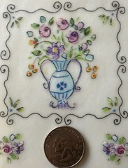 FLORAL VASES Rub-On(6”x 8”) Plaid•Photo Corners•Garden •Blooms•Heart•Card Making