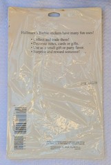 NEW Hallmark CHRISTMAS BARBIE VINTAGE RED DRESS 24 Stickers 4 Sheets Pack