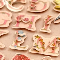 Brenda Walton Florals Scrapbook Stickers Lot – K&Co – Retired – 8 pc Kit