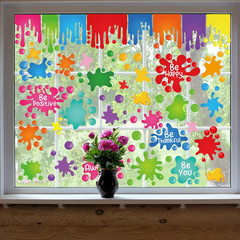 Cinrobiye 9 Sheets Inspirational Quotes Window Clings for Home and Classroom