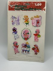 Vintage Rose Petal Place Stickers New In Package Christmas Holiday Hallmark 1983