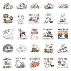 53pcs Cute Animal Stickers – Perfect for Laptops, Water Bottles, and Walls!
